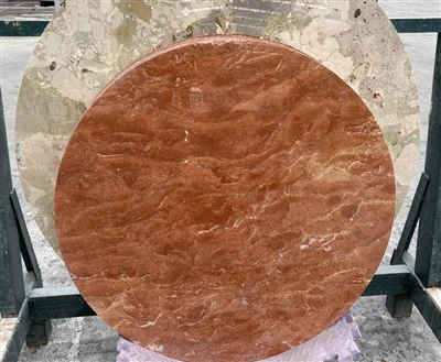 Tavolino in marmo rosso