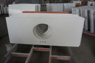 Top da bagno Vanity White Quartz