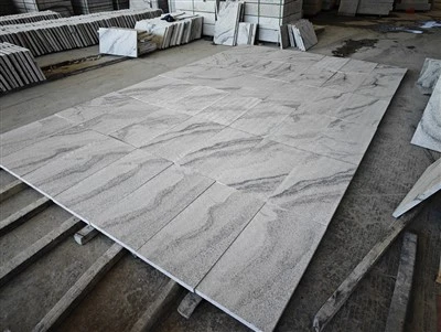 Piastrelle fiammate in granito bianco Viscon economiche